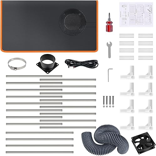 Miniatura 5 de Twotrees Caja de grabado láser, cubierta protectora ignífuga y a prueba de polvo para la mayoría de máquinas de grabado láser, aísla contra el humo