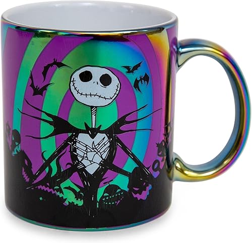 Miniatura 2 de Disney The Nightmare Before Christmas Hypno Jack Skellington - Taza de café grande de 20 onzas para expreso, té