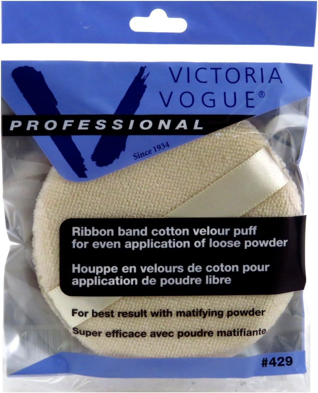 Victoria Vogue Round Loose Powder Puff, 1 Ea, 1count