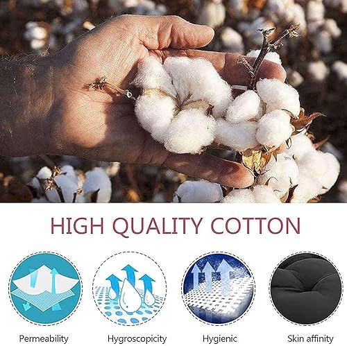 Miniatura 2 de DXDRT 3 cojines para muebles de patio, cojín de mimbre para sofá biplaza al aire libre, 2 almohadillas de repuesto para respaldo en forma de U,