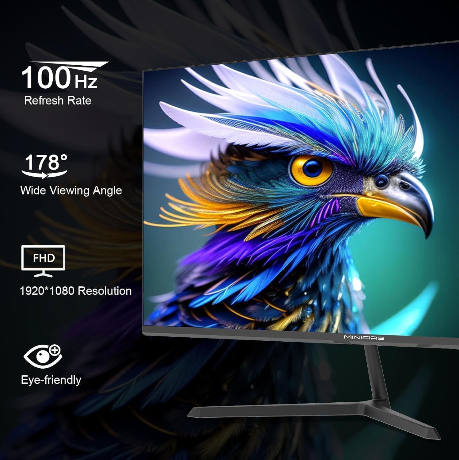 Monitor PC Minifire 27 Pollici 100Hz USB-C FreeSync - Dettaglio