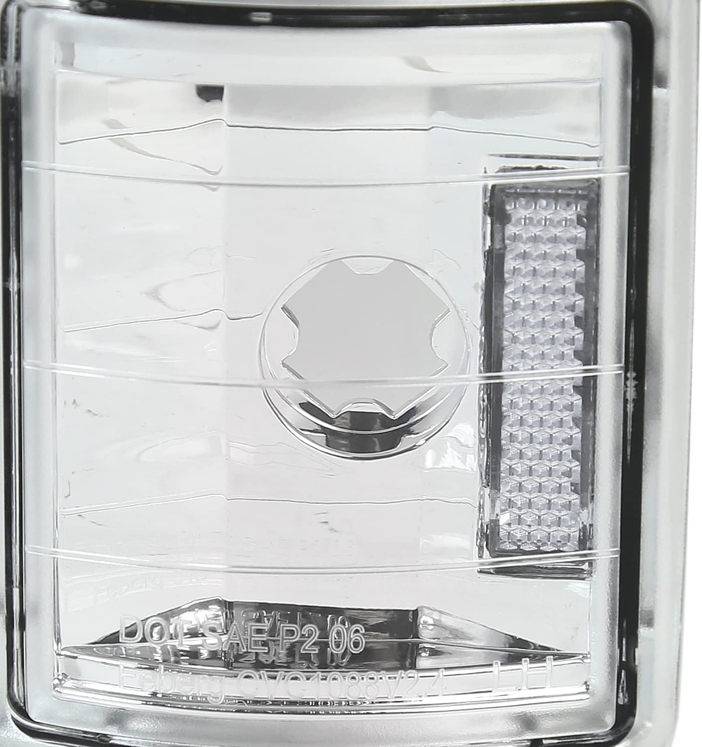 Spec-D Tuning Chrome Headlights + Bumper Lights Corner Lights + Clear Reflectors Compatible with GMC C10 Pick Up 1994-1998, Sierra, L+R Pair Assembly