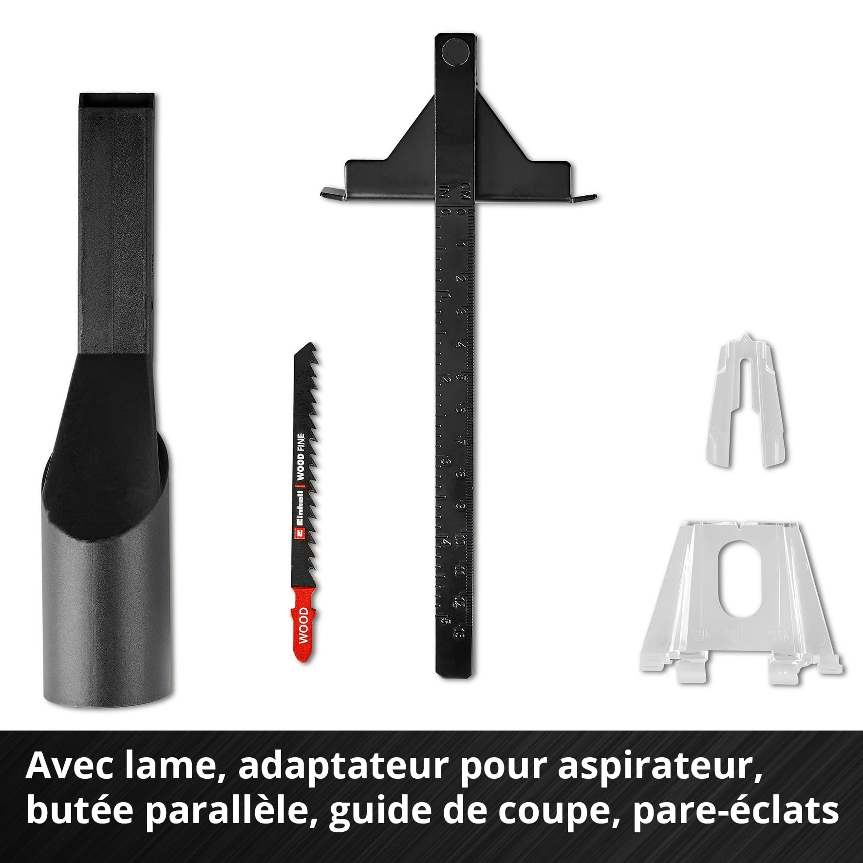 Einhell Scie sauteuse sans fil TE-JS 18/100 Li-Solo Power X-Change (18 V, profondeur de coupe 100 mm dans le bois, hauteur de course 26 mm, coupes en biais jusqu’à 45°, avec lame, sans batterie)