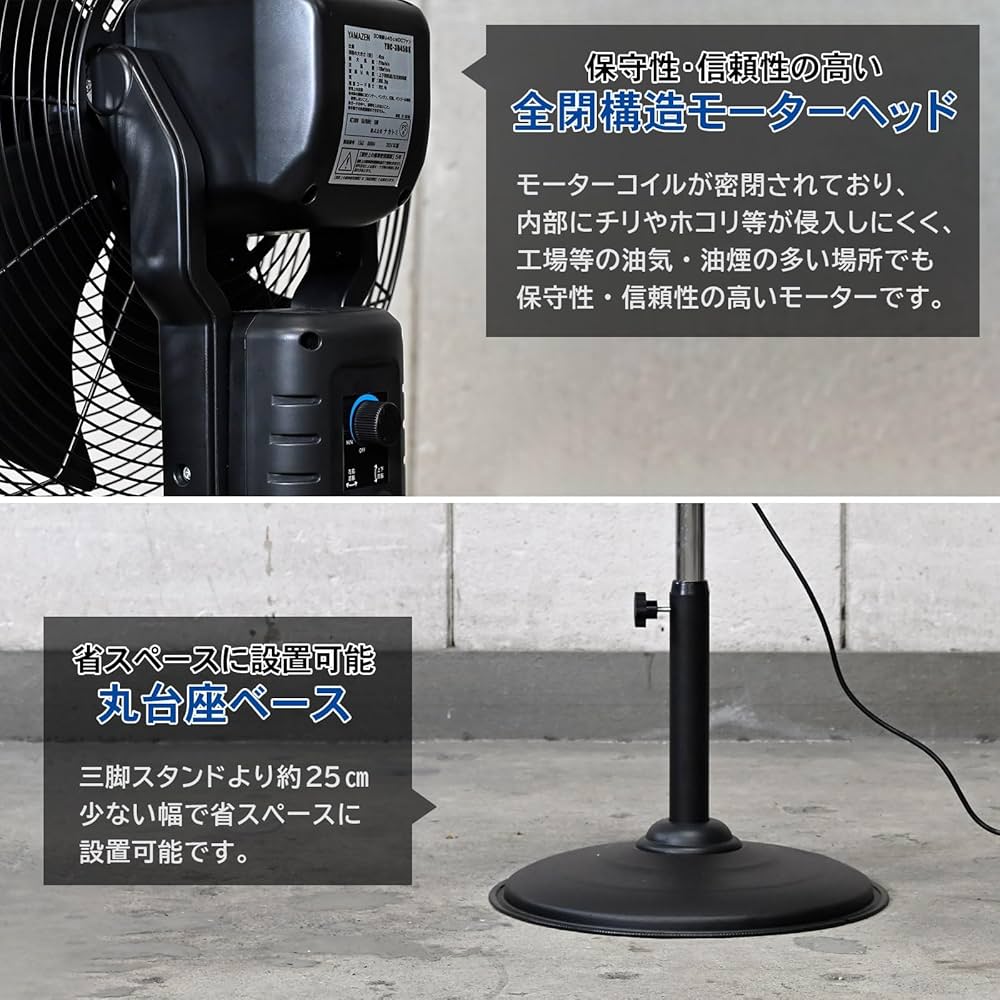 山善 業務用扇風機 全閉式 45㎝ 3段階 業務用 扇風機 HSE-Y45CA 在庫有・即納】山善(YAMAZEN) 業務用扇風機 大型扇風機 全閉式