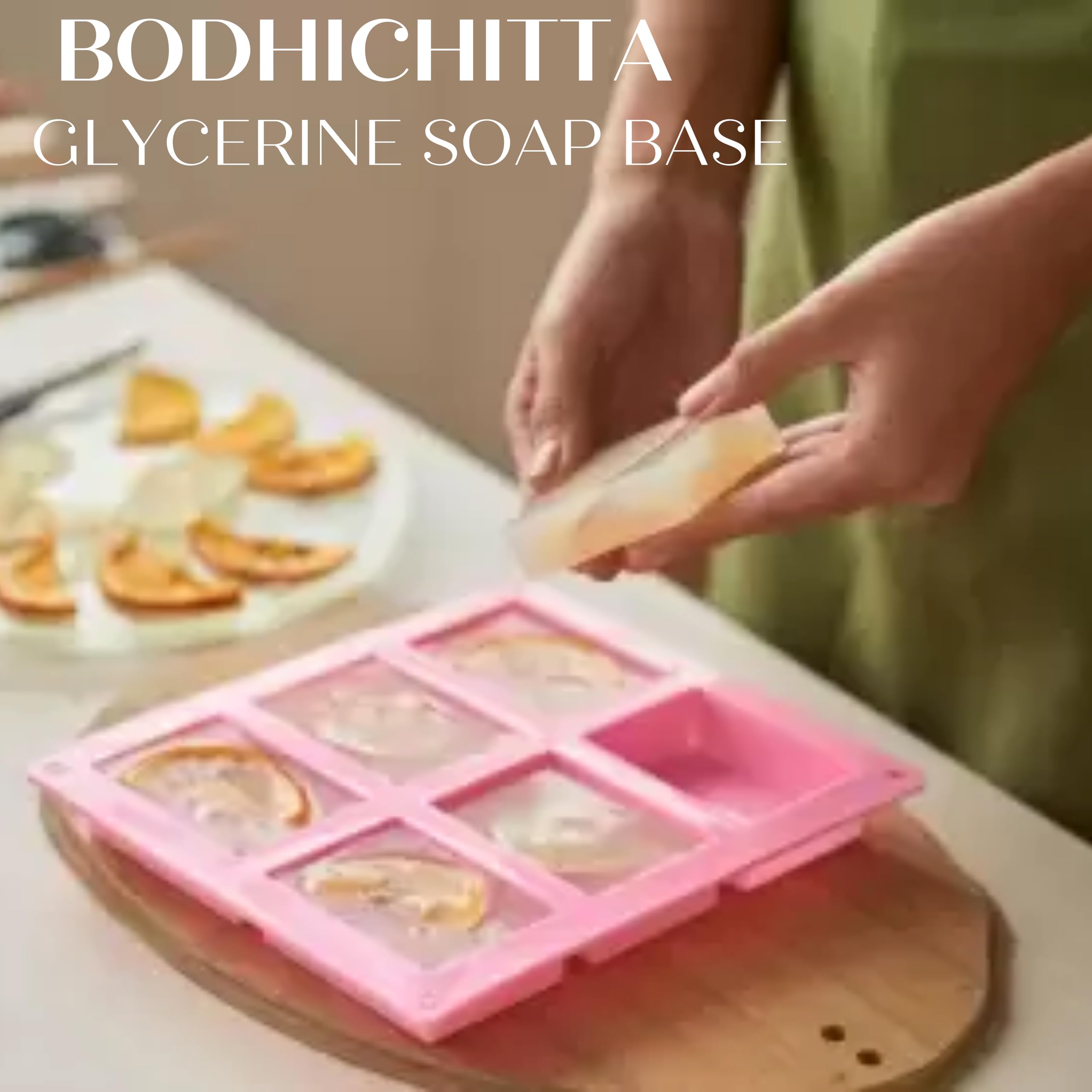 BODHICHITTA Glycerine Transparent Soap Base |100% Pure Organic & Natural | Paraben, SLS, Chemical Free | Melt & Pour Soap Base Bar For Soap Making 5kg 4