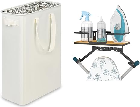 efluky Slim Laundry hamper and Ironing Board Hanger