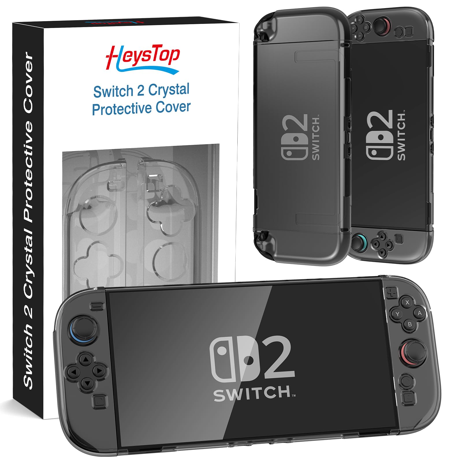HEYSTOP [120 Pezzi] Cover Protettiva Compatibile con Nintendo Switch 2 Console Slim Hollow Bracket Design Custodia Antiurto e AntiGraffio Cover Skin per Nintendo Switch 2 2025 Ultimo Modello
