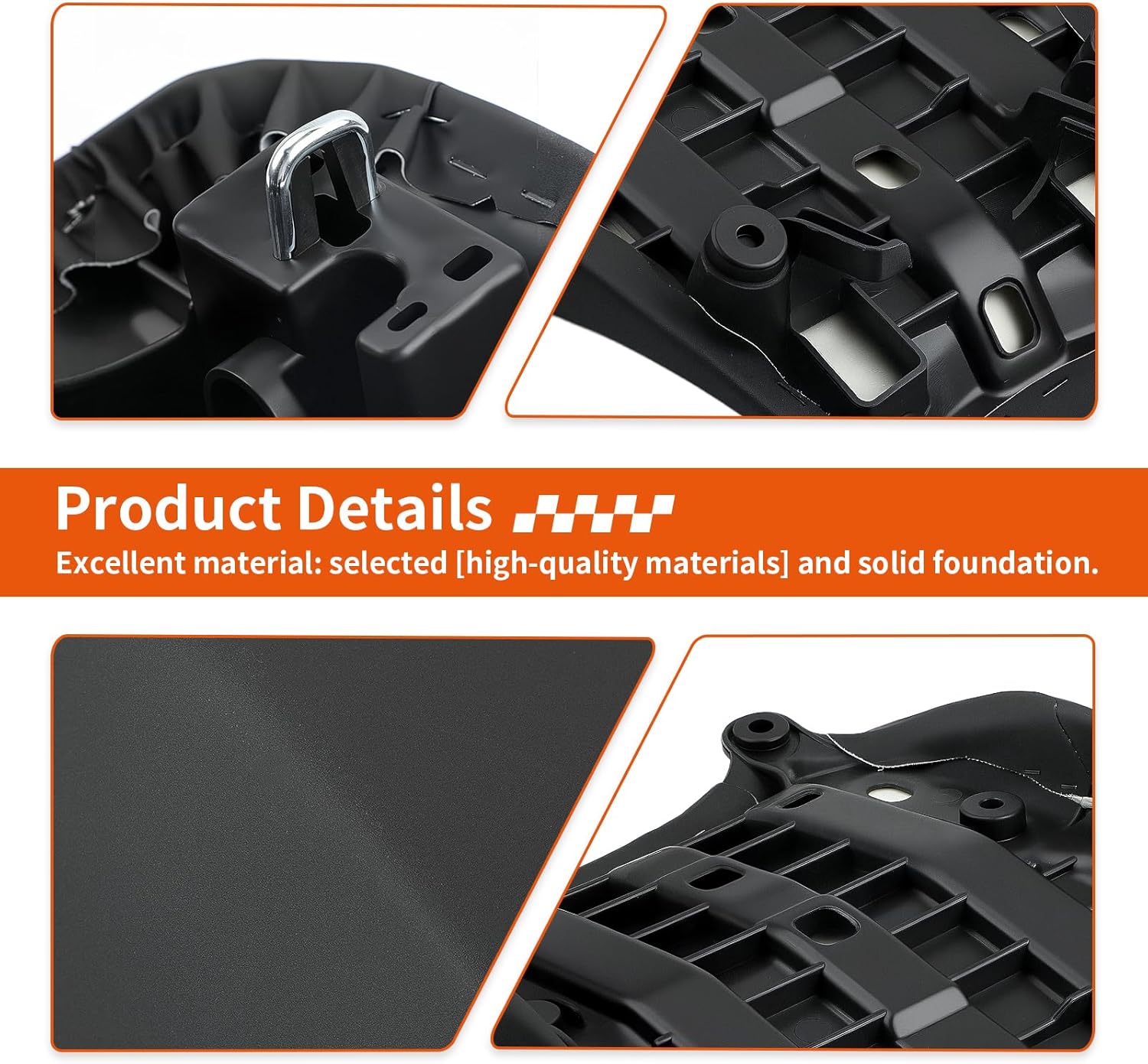 Front Driver and Rear Passenger Seat for Honda CBR1000RR 2017-2024 77100-MKF-D41 77300-MKF-D41