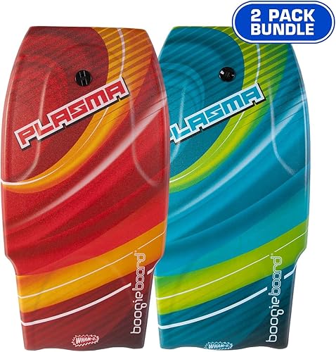Boogieboard - Bodyboard de plasma de 36 pulgadas - Correa ajustable - Bodyboard ligero - Espuma de polietileno, parte inferior lisa - Fácil de