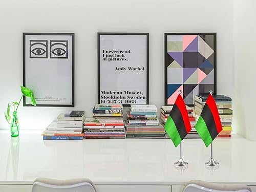 Miniatura 49 de WXTWK Paquete de 2 banderas japonesas de escritorio, pequeñas banderas de mesa japonesas con base de soporte, decoración de celebración de eventos