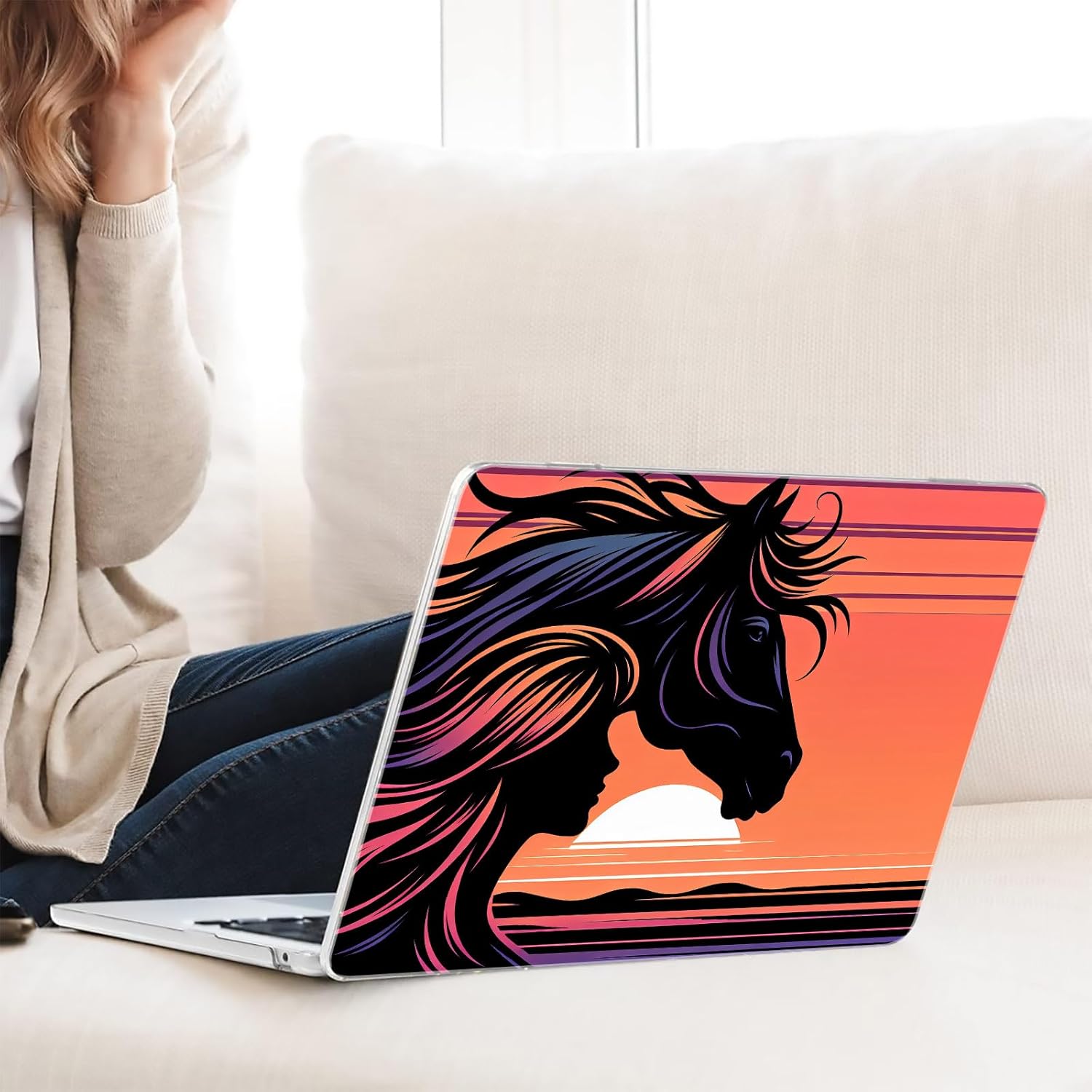 Compatible with MacBook Neo 13-inch, Hard Shell Case with Keyboard Cover and Screen Protector (A3404 A18 Pro chip, 2026 Release) - Horse MC22713