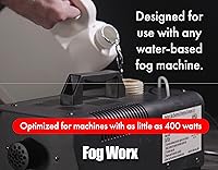 Vista 3 de FogWorx Fog Juice - 1 galón de líquido de niebla orgánico (128 onzas) - Densidad media, alto rendimiento, larga duración líquido para máquina