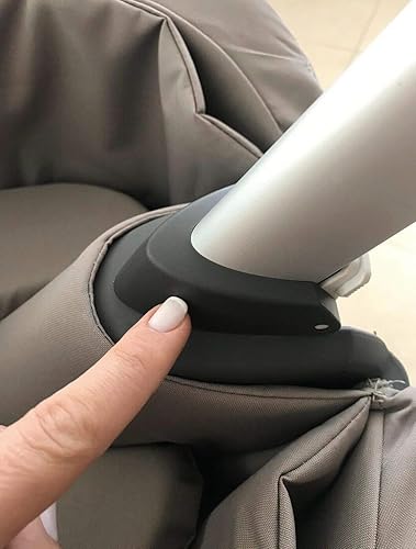 Miniatura 3 de Fijador a presión de cuna para cochecito Clip excéntrico Cochecito Localizador de cesta de dormir, Negro -