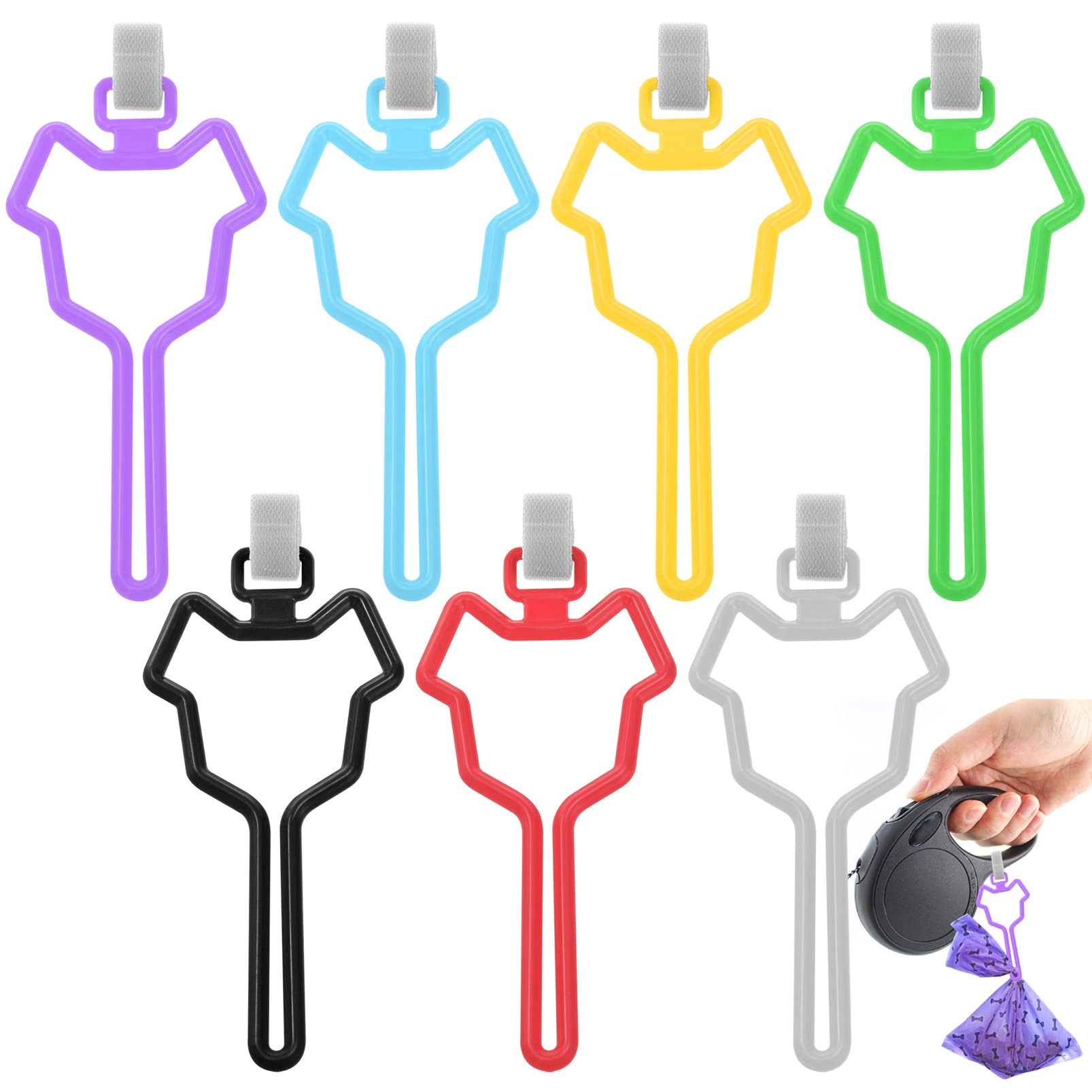 Dispenser Sacchetti Per Cane Per Guinzaglio - Portaborsa Escrementi Con Clip - Foto 6