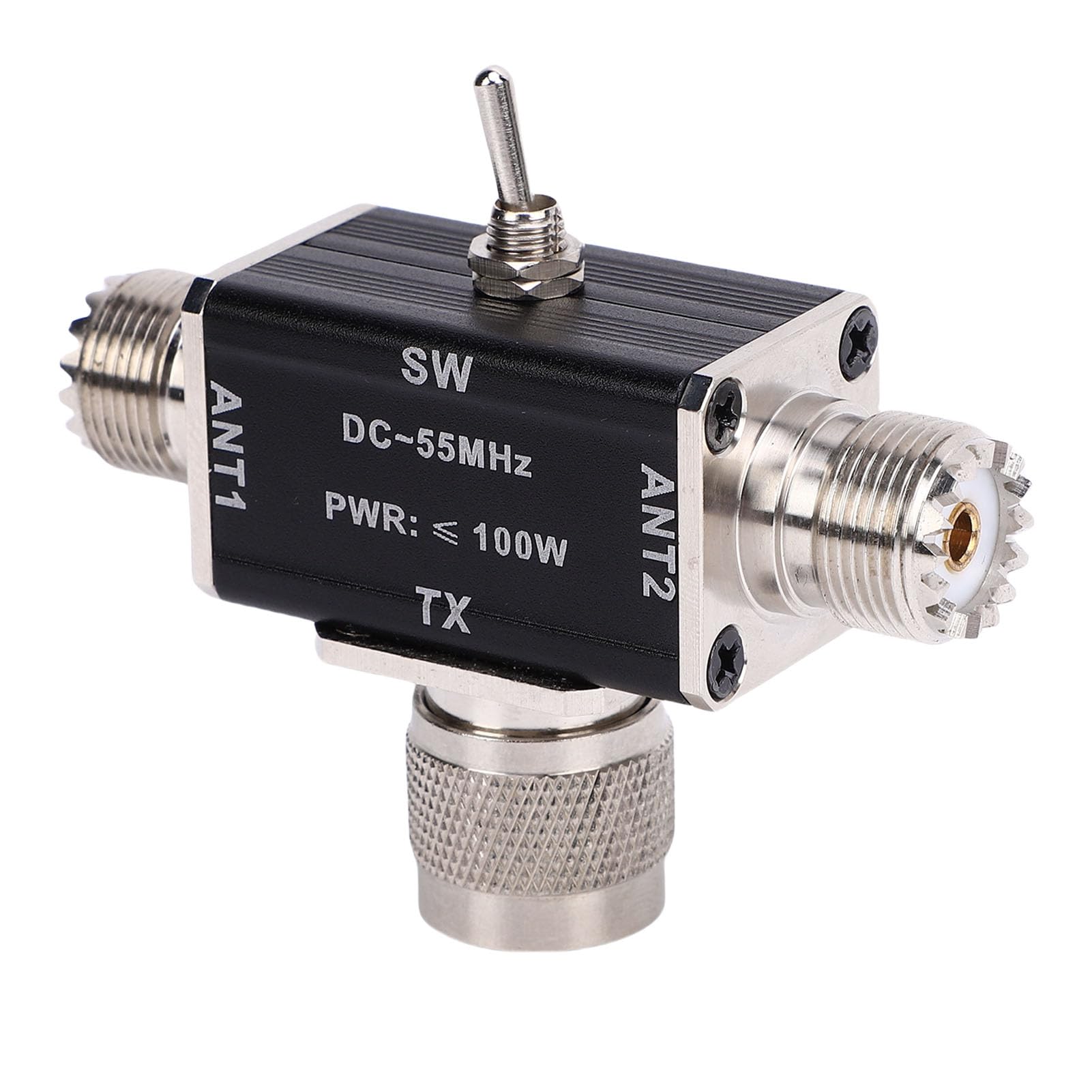 YWBL-WH Interruptor de Antena Coaxial de 2 Vías, Aleación de Aluminio, Selector de Señal RF, Potencia de 100 W, para YouKits,
