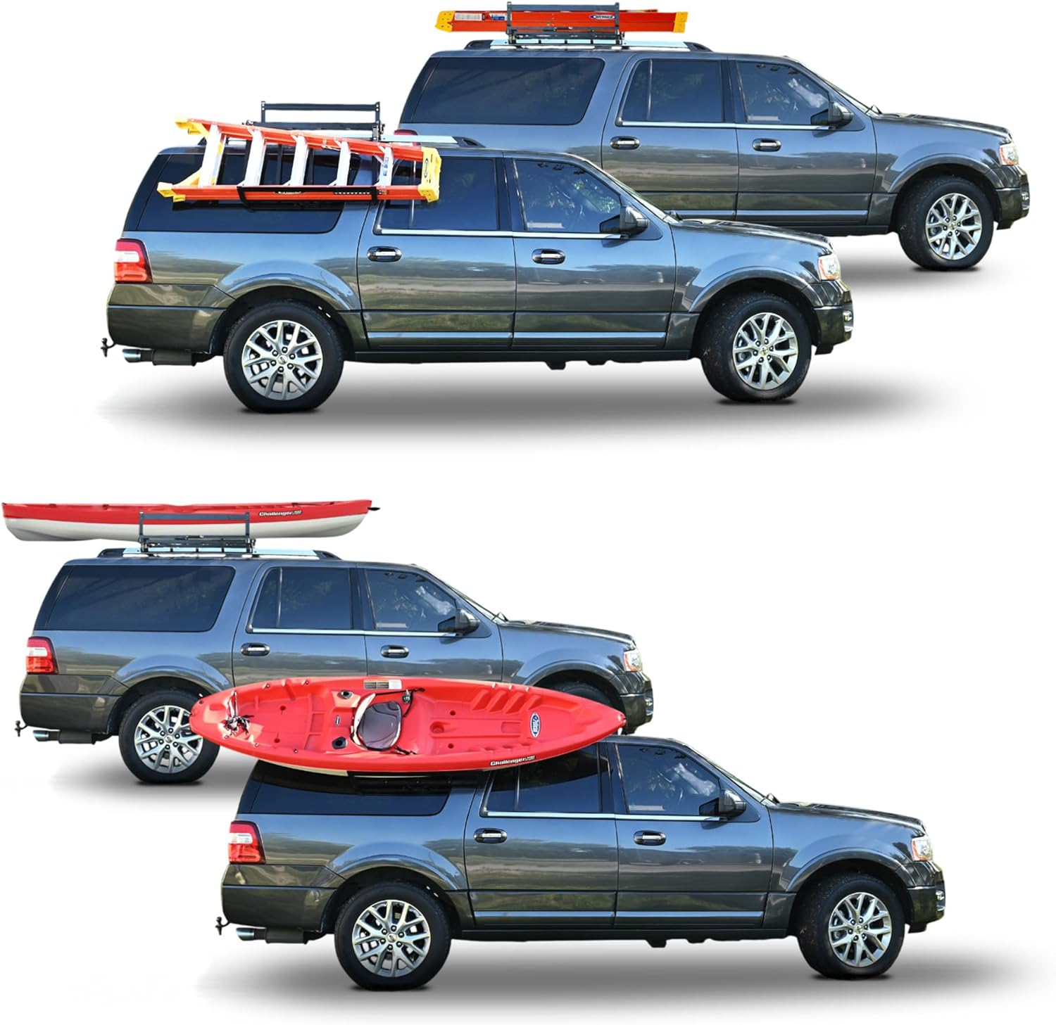 Sylvan EZLoad Retractable Roof Rack Cargo Carrier – Drop-Down Lift Assist Basket – Universal Fit for Car, Truck, & SUV