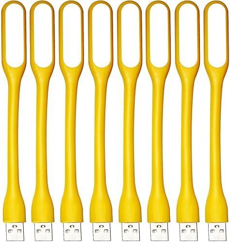 Lámpara LED flexible con mini USB, luz nocturna portátil compatible con banco de energía, portátil, portátil, lectura, teclado de computadora, luz