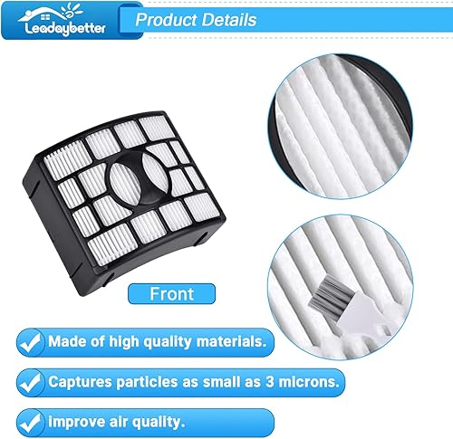 Miniatura 4 de Leadaybetter Filtro de repuesto para Shark Rotator DuoClean Lift-Away ZD550 NV600 NV601 NV602 NV611 NV770 NV771 NV771 NV772 UV700 ZU701 Zero-M Speed