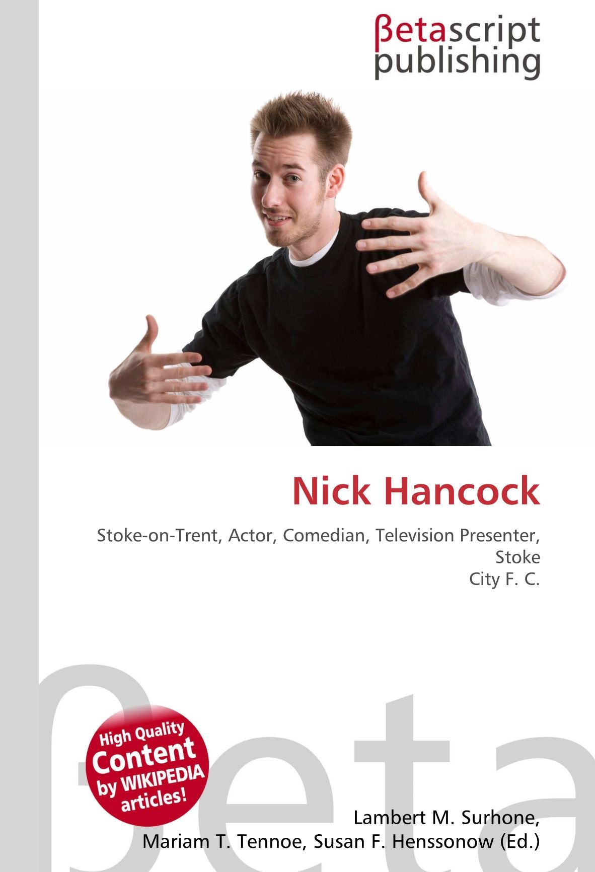 Nick Hancock acteur et comédien portrait de la star de Stoke City