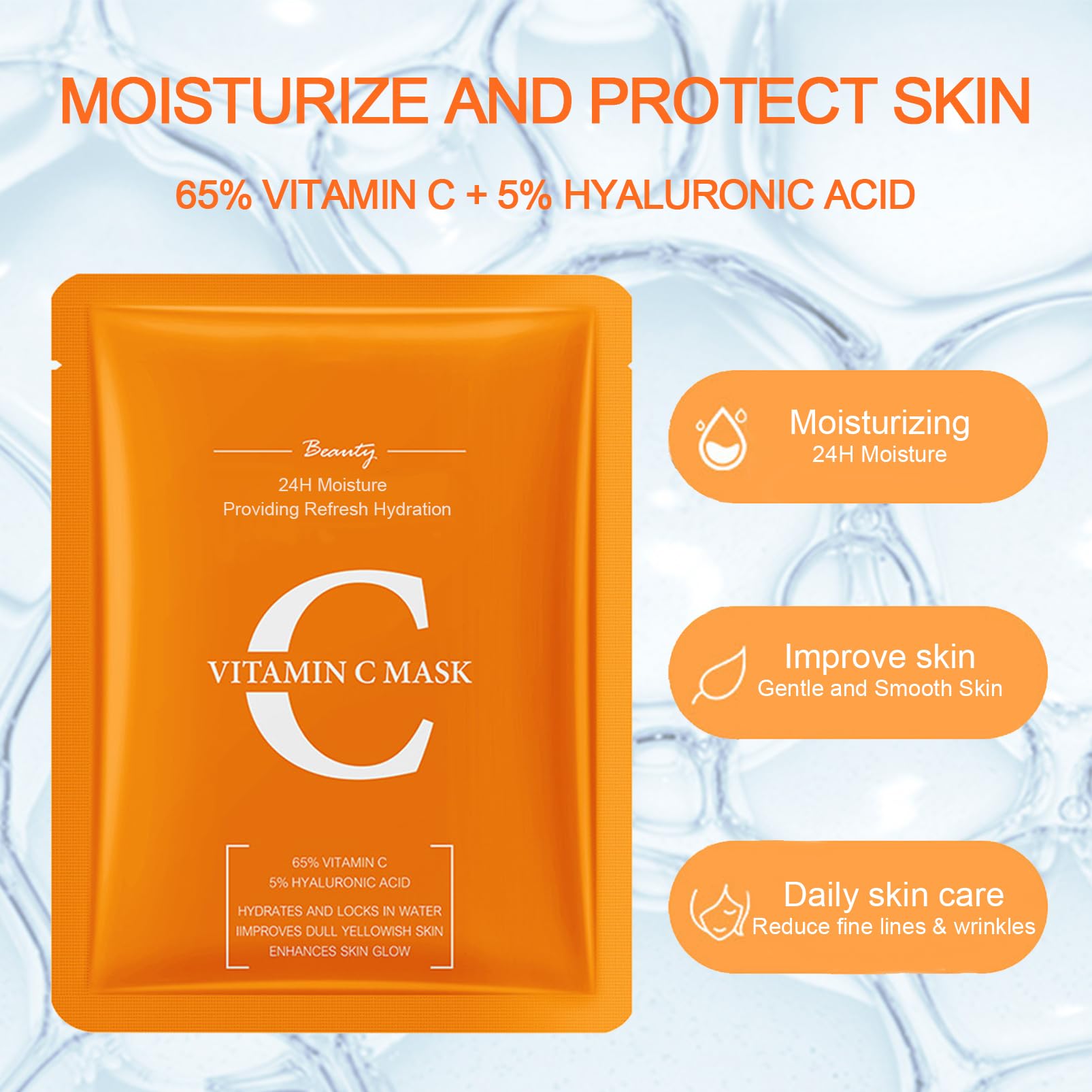 Amazon.com: 5 x Vitamin C Skin Care Set, Skincare Routine Set