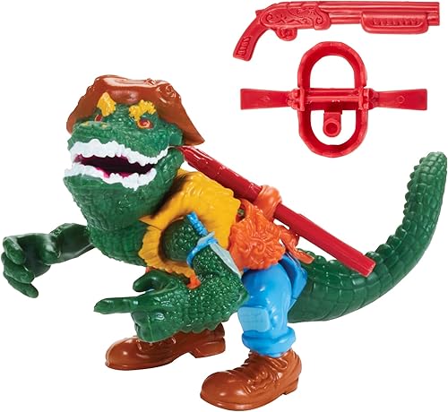 Miniatura 3 de Teenage Mutant Ninja Turtles: Figura básica clásica original de Leatherhead de 4 pulgadas por Playmates Toys