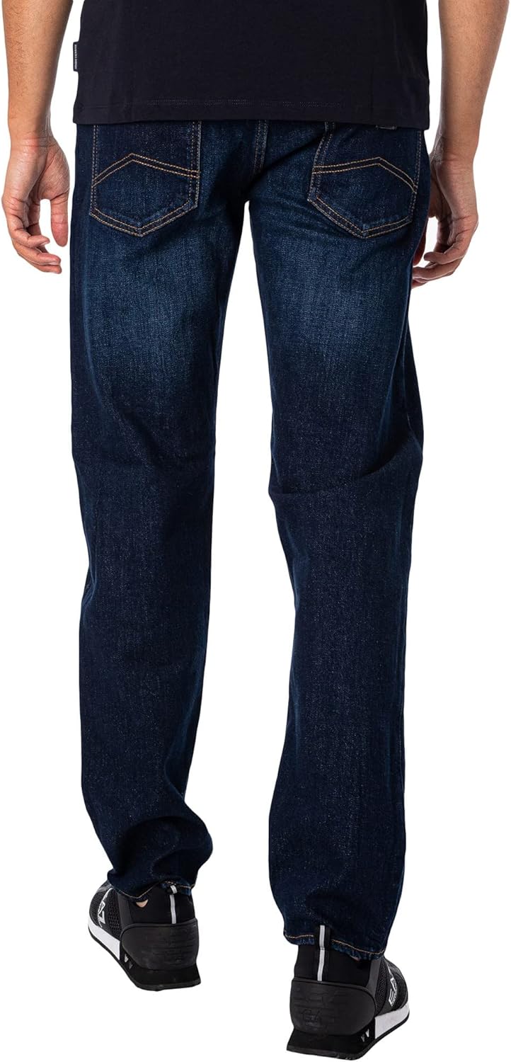 Armani Exchange Men's 5 Pocket Pocket Straight Denim, Indigo Denim, 29R