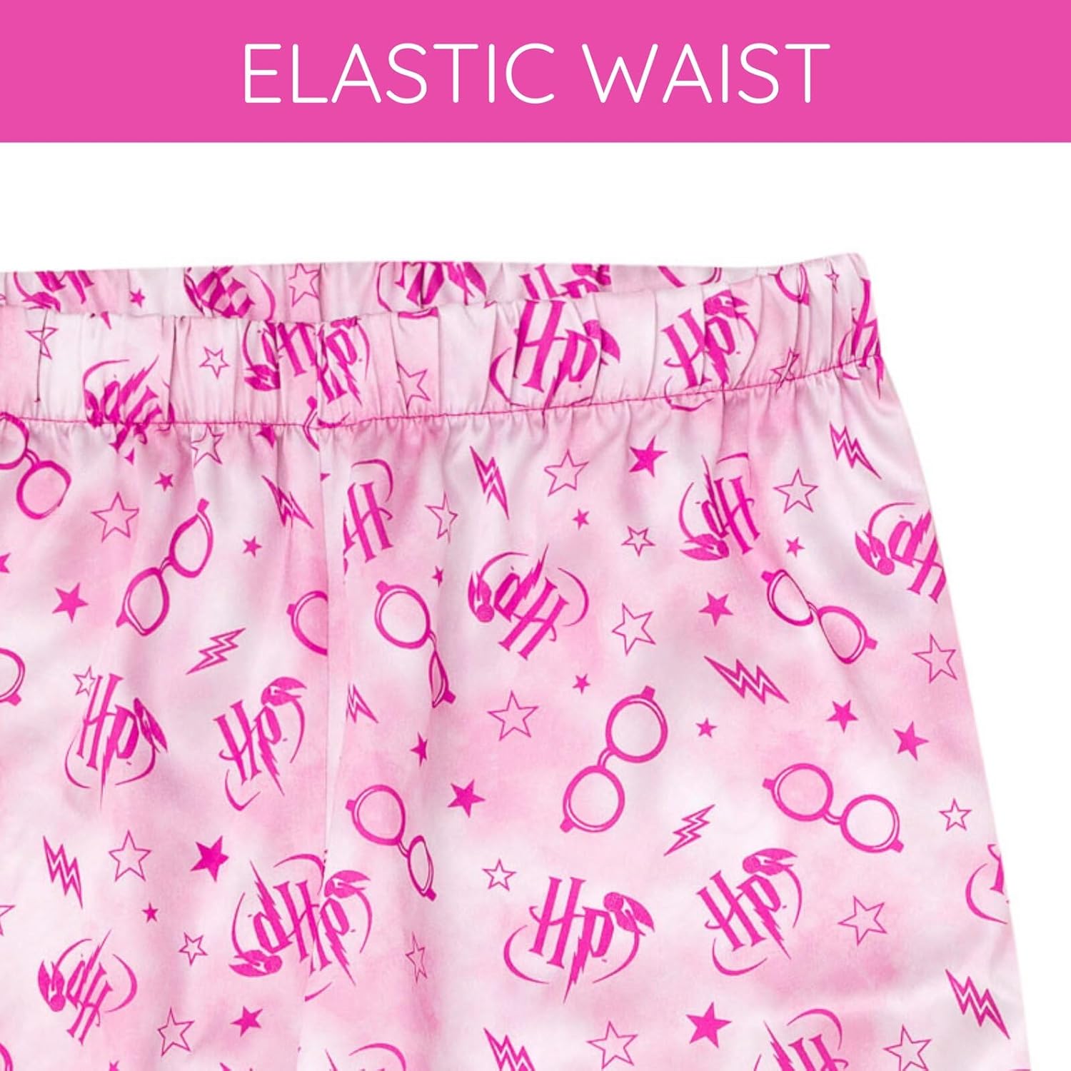 Harry Potter Girls Satin Pajama Shirt and Pajama Pants Sleep Set Little Kid to Big Kid Sizes (6-14-16) - Image 7