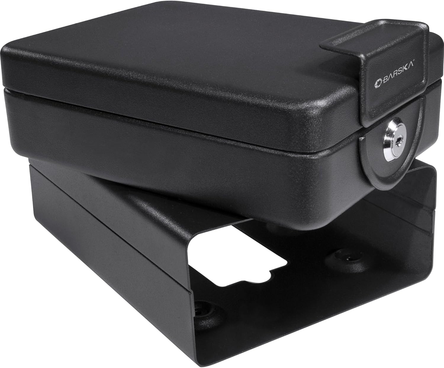BARSKA AX11812 Compact Key Lock Box with Mounting Sleeve, Black