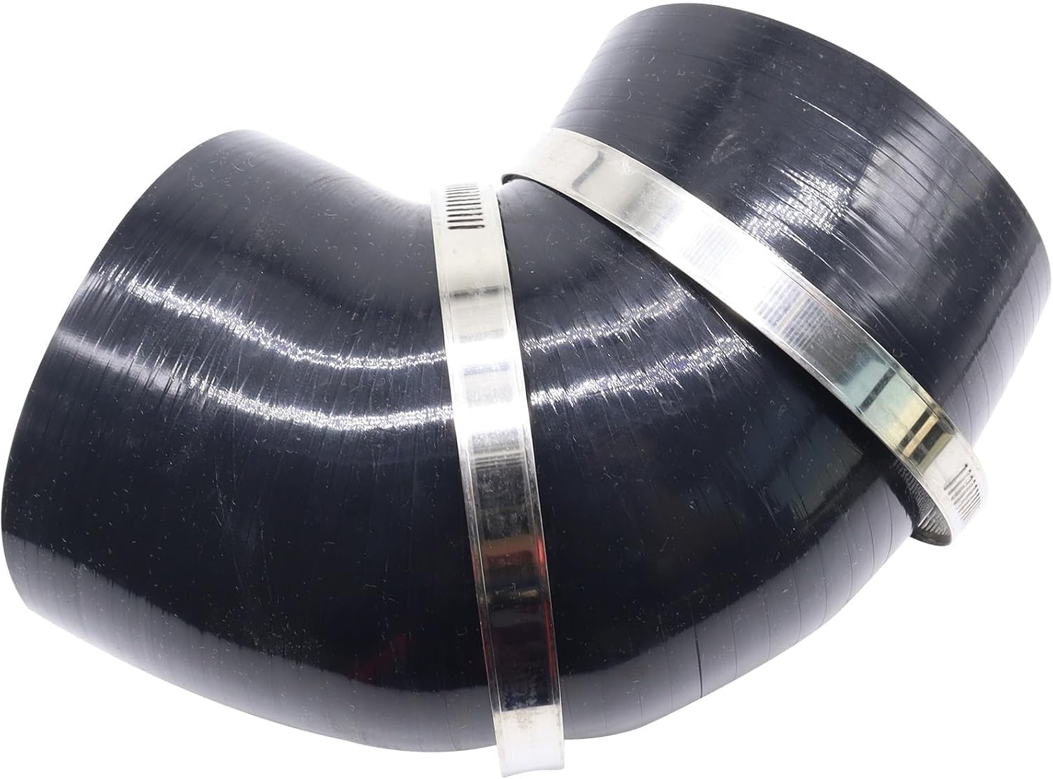 90 Degree 4 Inches/ 102 mm Elbow Coupler Silicone Hose 4 Ply Thickness 5mm Silicone Pipe Intake Pipe with T Bolt Clamps for Turbo Intercooler Intake Piping