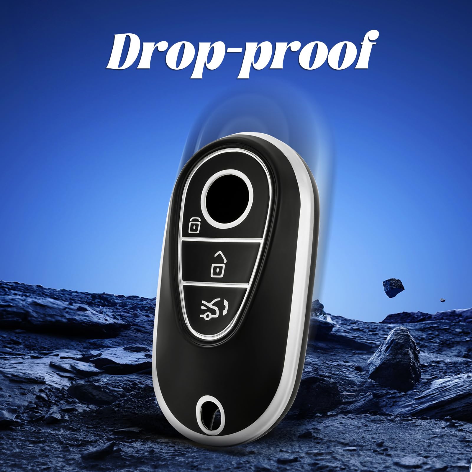 POCHETTE VOITURE CLÉ Étui Télécommande Pour Mercedes Classe A180 A200