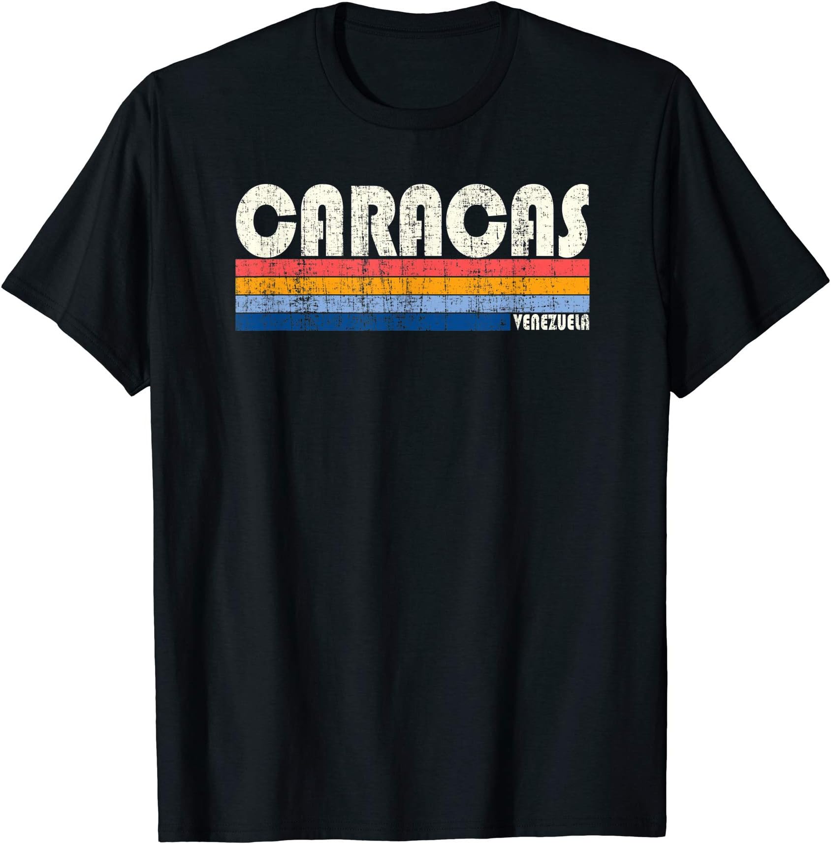 Trendy Retro 70's 80's Style ClothingVintage 70s 80s Style Caracas, Venezuela T-ShirtOEKO-TEX STANDARD 100
