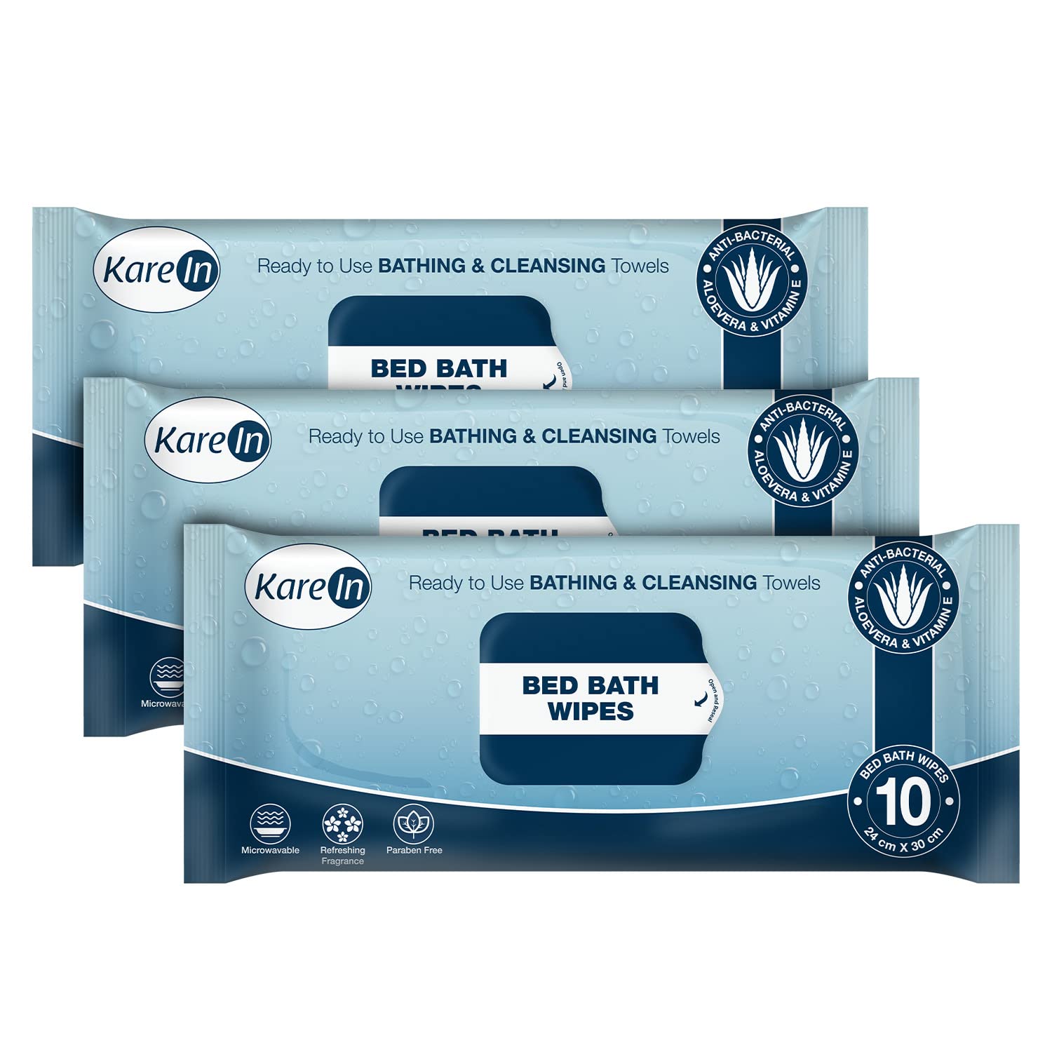 KareIn Bed Bath Wipes, Adult Wet Wipes, 30 Wipes, Adult Bath Wipes, Anti Bacterial, Ready To Use Cleansing Towels, Refreshing Sponge Bath Towel, For Men & Women, Pack of 3 (B0BN7Y29B1) Amazon Price History, Amazon Price Tracker