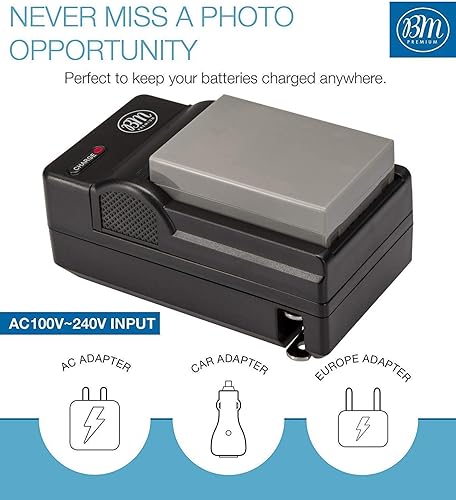 Miniatura 3 de BM Premium BLS-50, PS-BLS5 Batería y cargador para cámaras Olympus OM-5, OM-D E-M5 III, E-M10, E-M10 III, E-M10 IV, E-PL7, E-PL8, E-PL9, E-PL10,