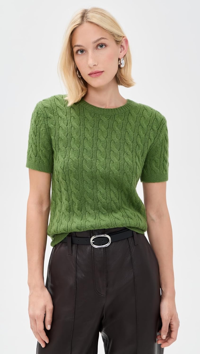 Vince Women's Cash Blend Cable Tee - Image 2