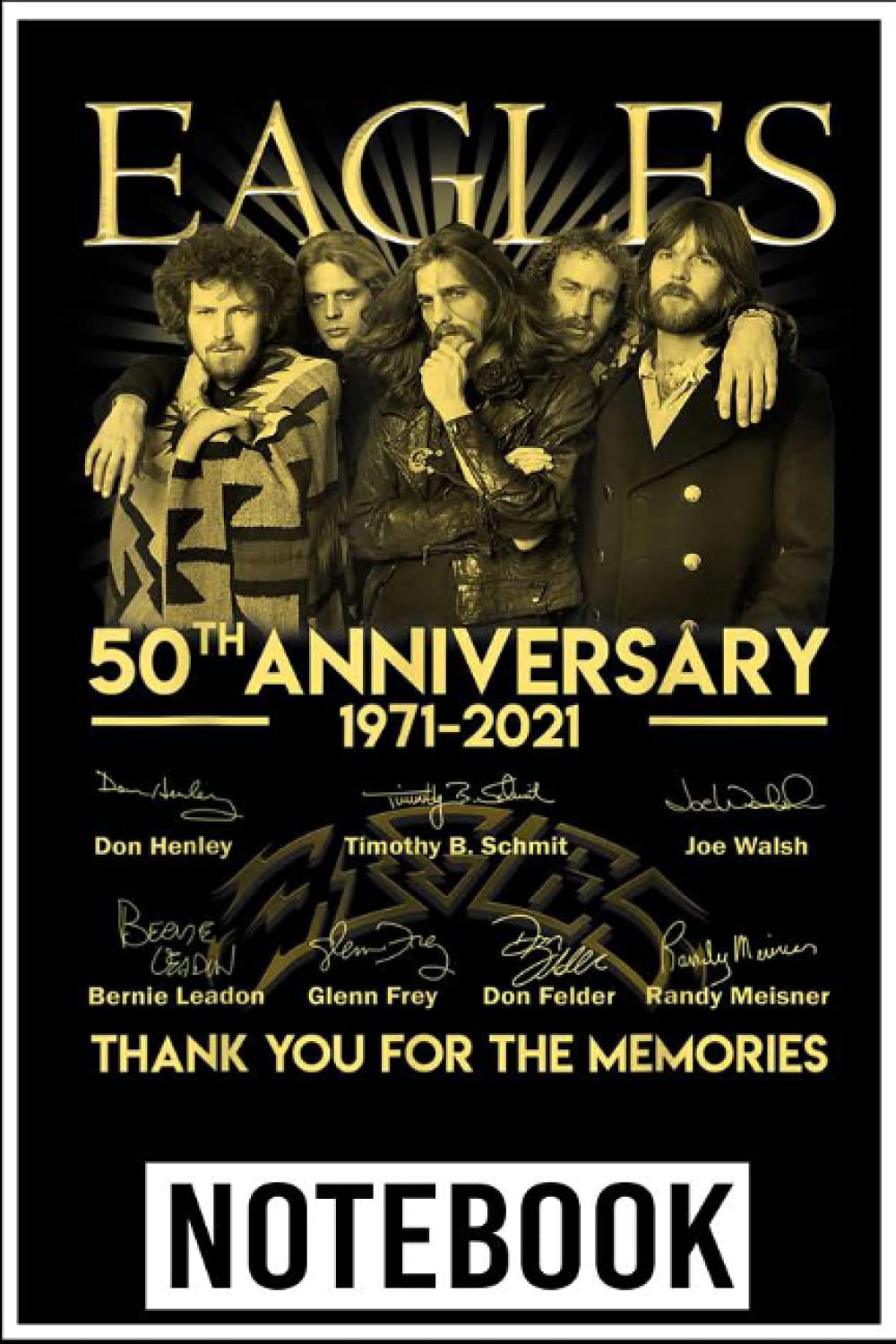 Notebook: 50th Anniversary EAGLES 1971-2021 Limited Design notebook 6x9 inch by Denzi Bully