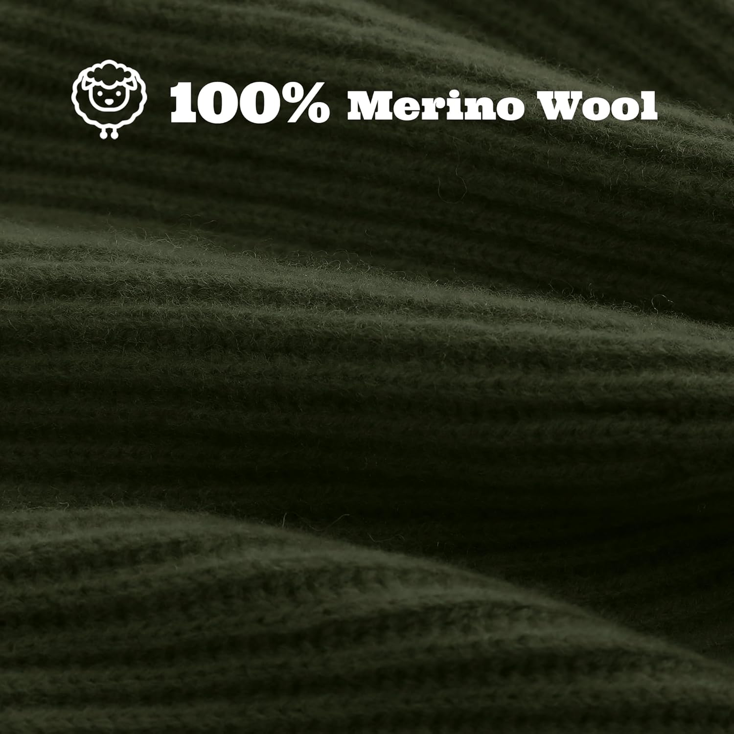 ACUSHLA 100% Merino Wool Cuff Beanie for Men & Women Knitted Winter Hat Unisex Watch Cap Skullie for Cold Weather - Image 3