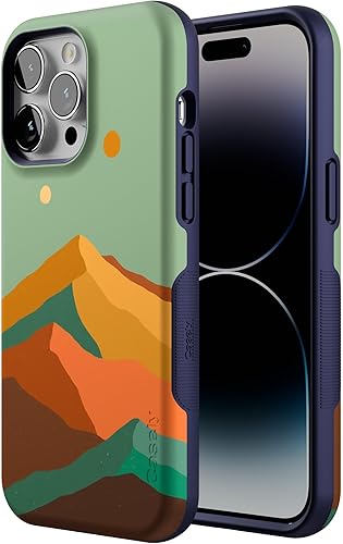 Miniatura 2 de Casely Funda para iPhone 14 Pro Max Endless Peaks Colorblock Mountain Compatible con MagSafe Diseño protector audaz