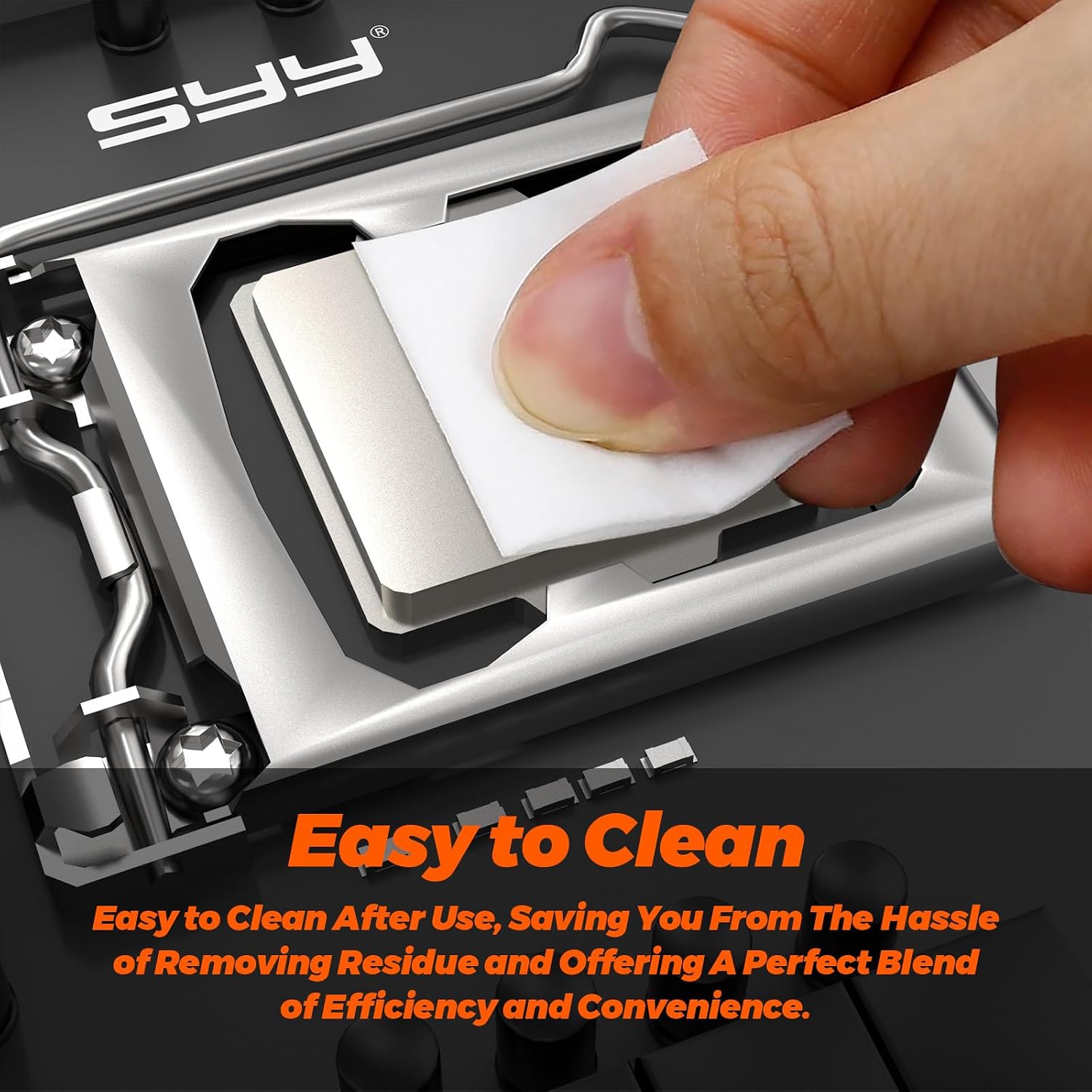SYY Thermal Paste CPU with Toolkit, Thermal Compound CPU for IC/Processor/CPU/All Coolers,New Formula Carbon Based Easy to Apply 2g