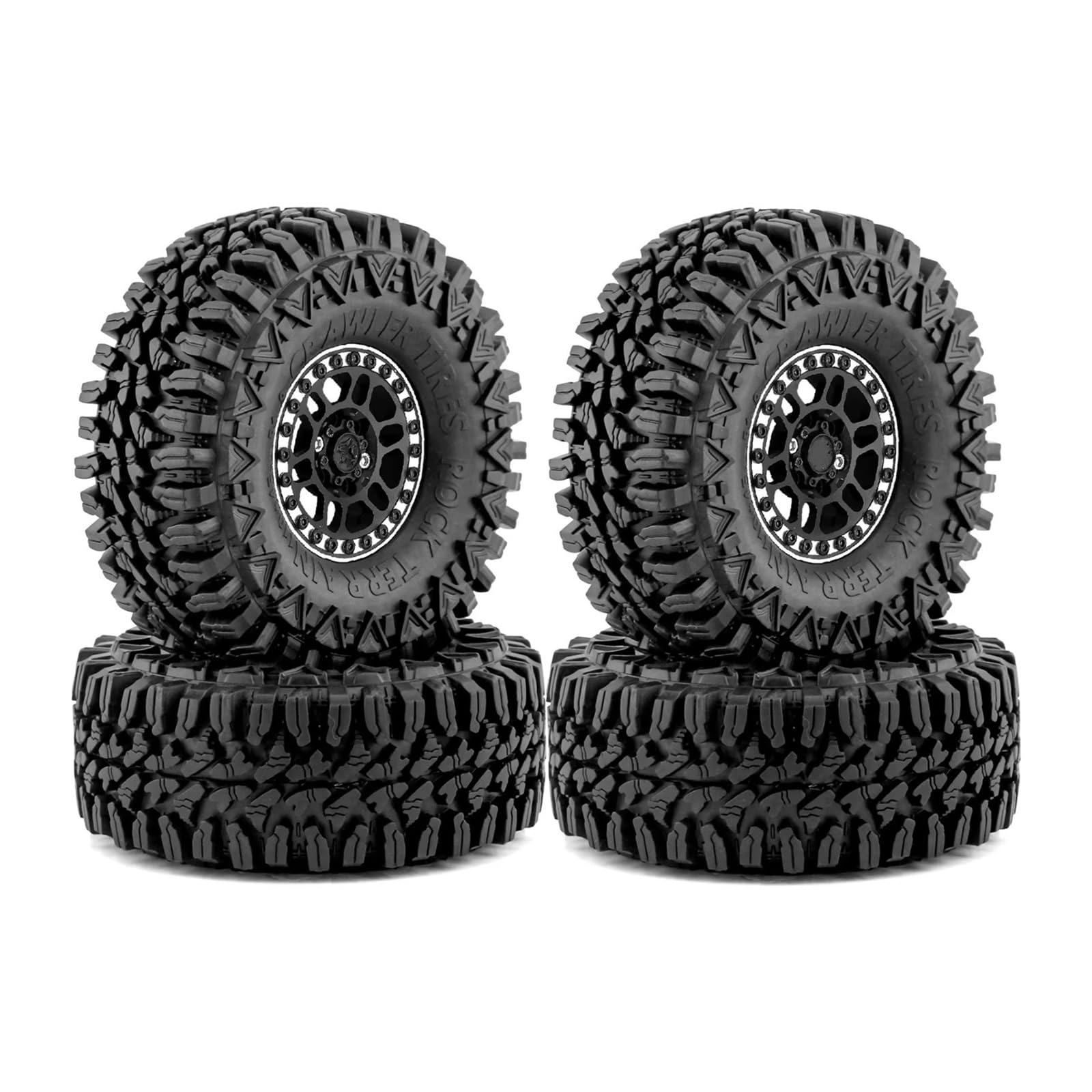RC Pneumatici Ruote Per Traxxas Per TRX4 Per Axial Per SCX10 Per Redcat Gen 8 4 Pezzi 1.9 Beadlock Cerchio Alluminio E RC Crawler Parti Ricambio