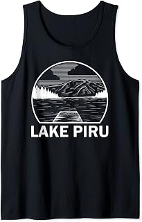 LAKE PIRU CALIFORNIA Funny Fishing Camping Summer Gift Tank Top