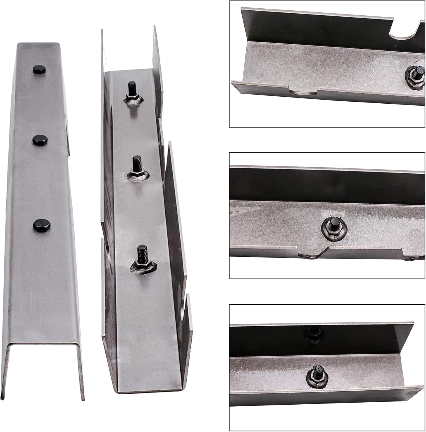 2Pcs Center Skid Plates Rust Repair Frame RH LH for Jeep Wrangler YJ 1987 1988 1989-1995