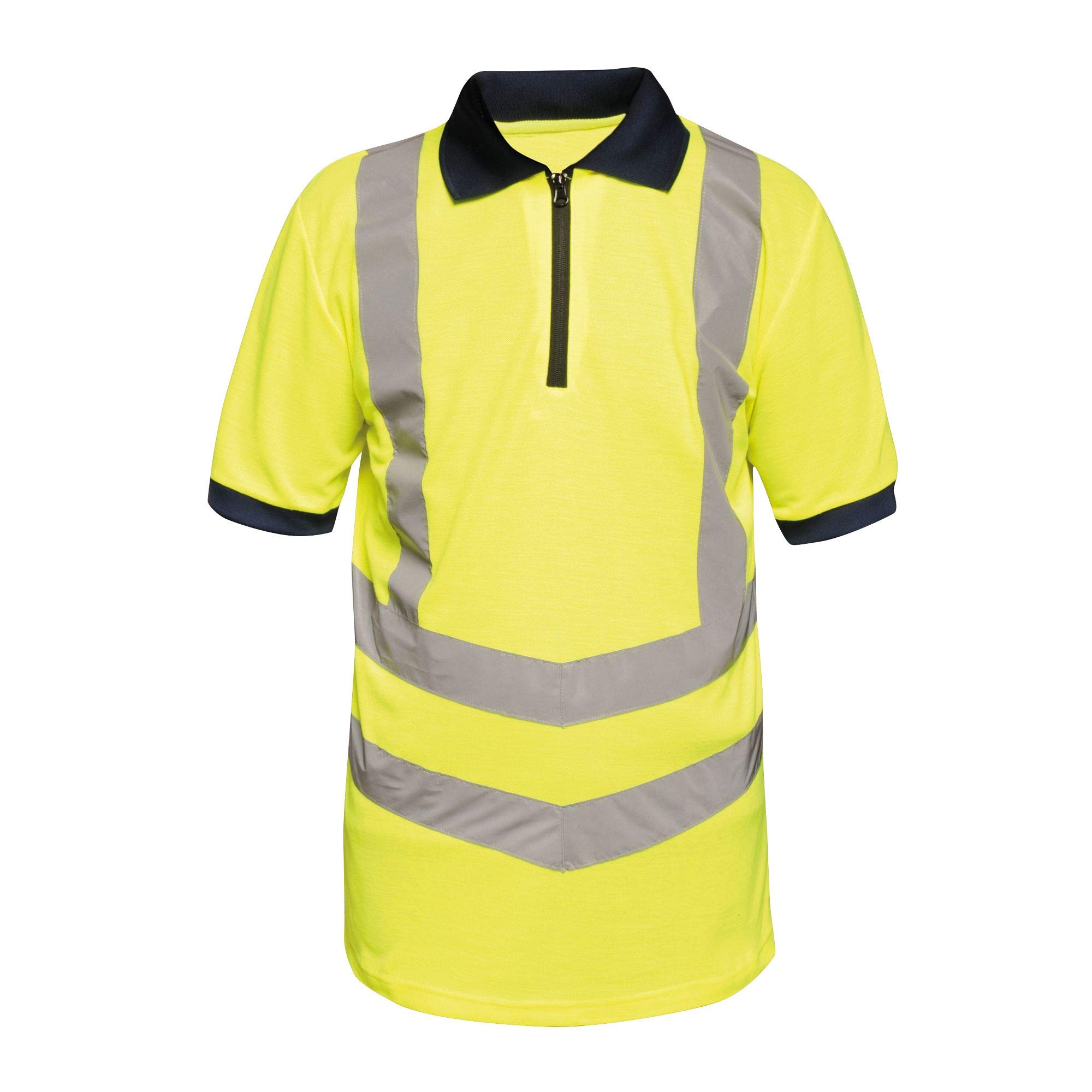 Regatta Professional Hi-Vis Quick Drying Polo, Yellow/Navy, M