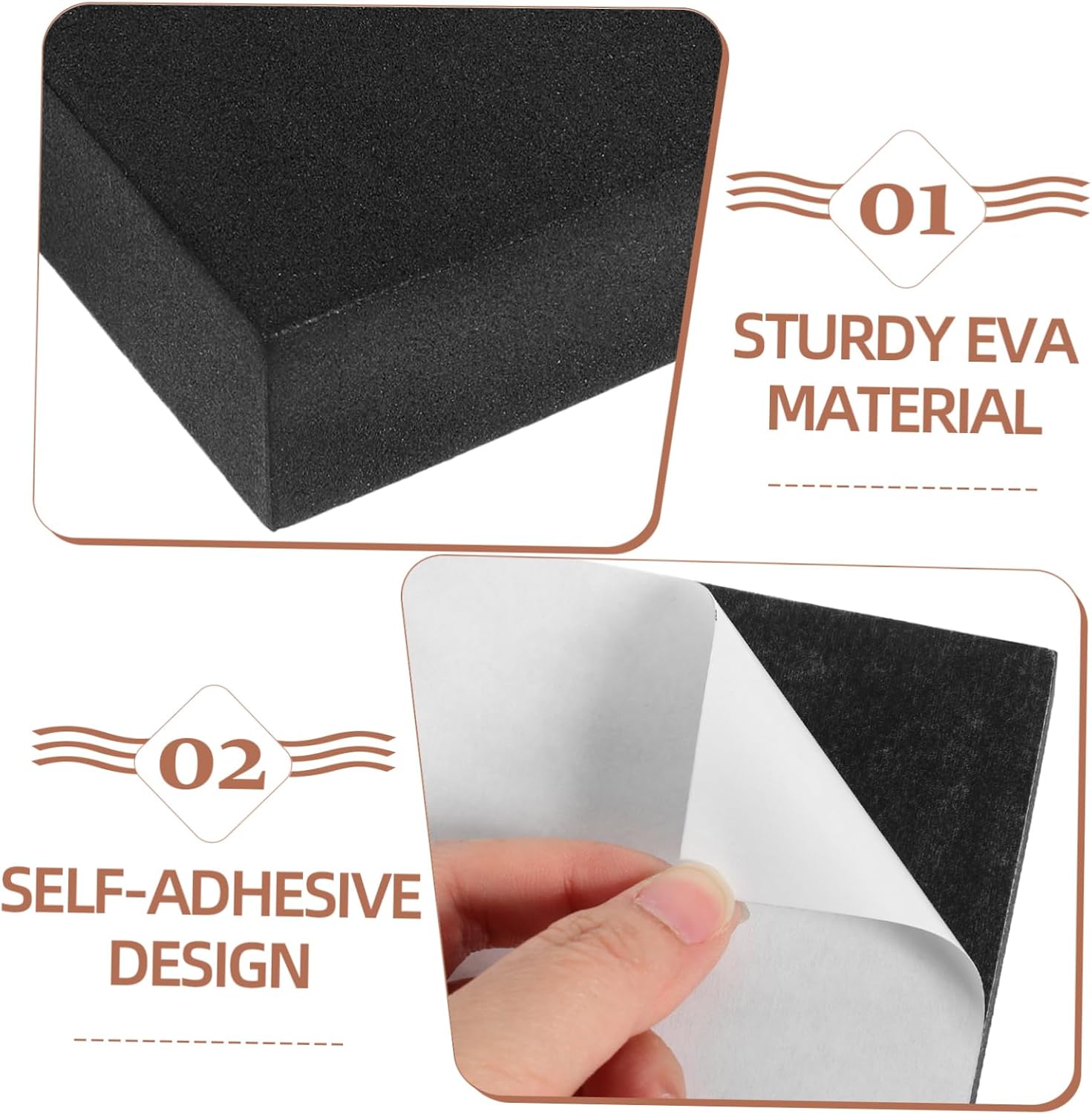 Alipis 32pcs Self-Adhesive Padding Sheets Mats for Furniture Versatile Use for