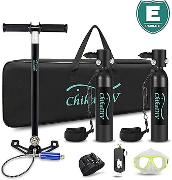 Amazon Chikadiv 酸素ボンベセット 2 0 7l ポータブル 酸素タンクアルミニウム合金 シリコーン製 8 14分水中呼吸器 酸素ボンベセット 耐食耐圧 ブラック Wanglufang オクトパス