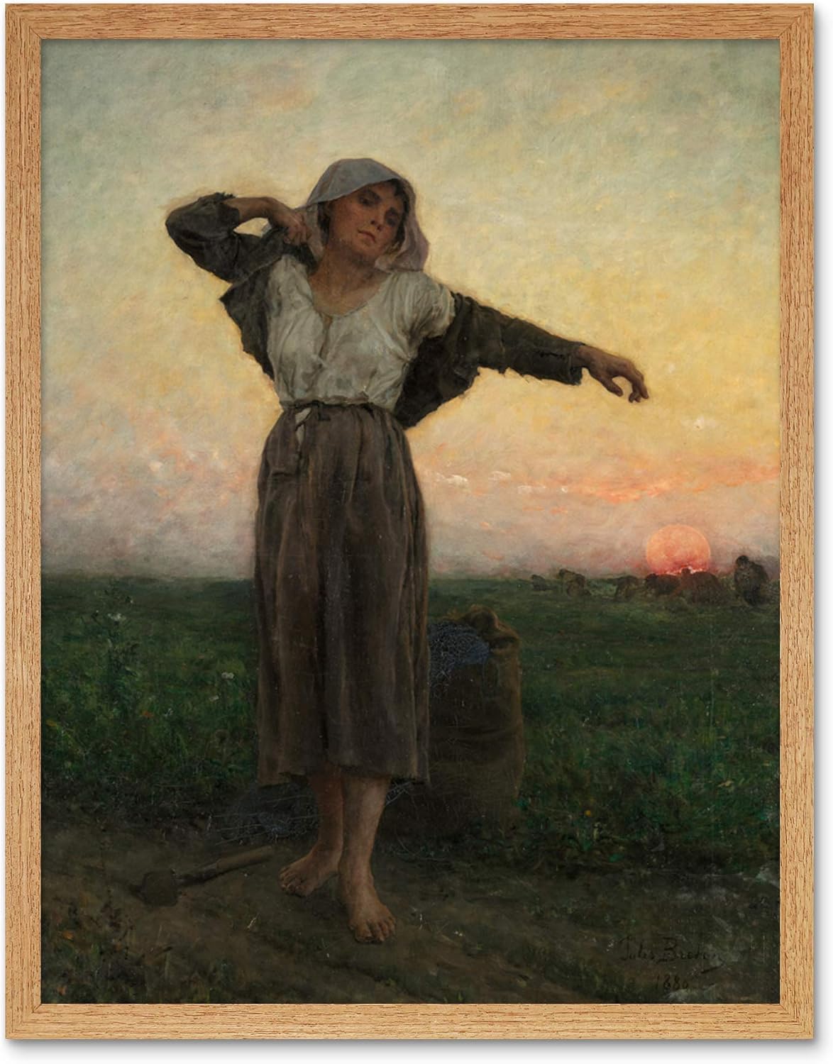 Breton Tired Gleaner Unframed Wall Art Print Poster Home Decor Premium