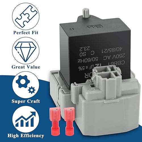 Miniatura 6 de Funmit 2319792 W10197428 W10189190 TSD2 Dispositivo de arranque de refrigerador Relé Combinación W10662129 Condensador de funcionamiento del