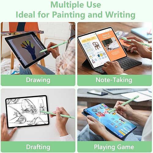 Miniatura 37 de Lápiz óptico para iPad 2018-2023 con rechazo de palma, lápiz activo para iPad de 10ª/9ª/8ª/7ª/6ª generación, para iPad Pro de 11/12.9 pulgadas