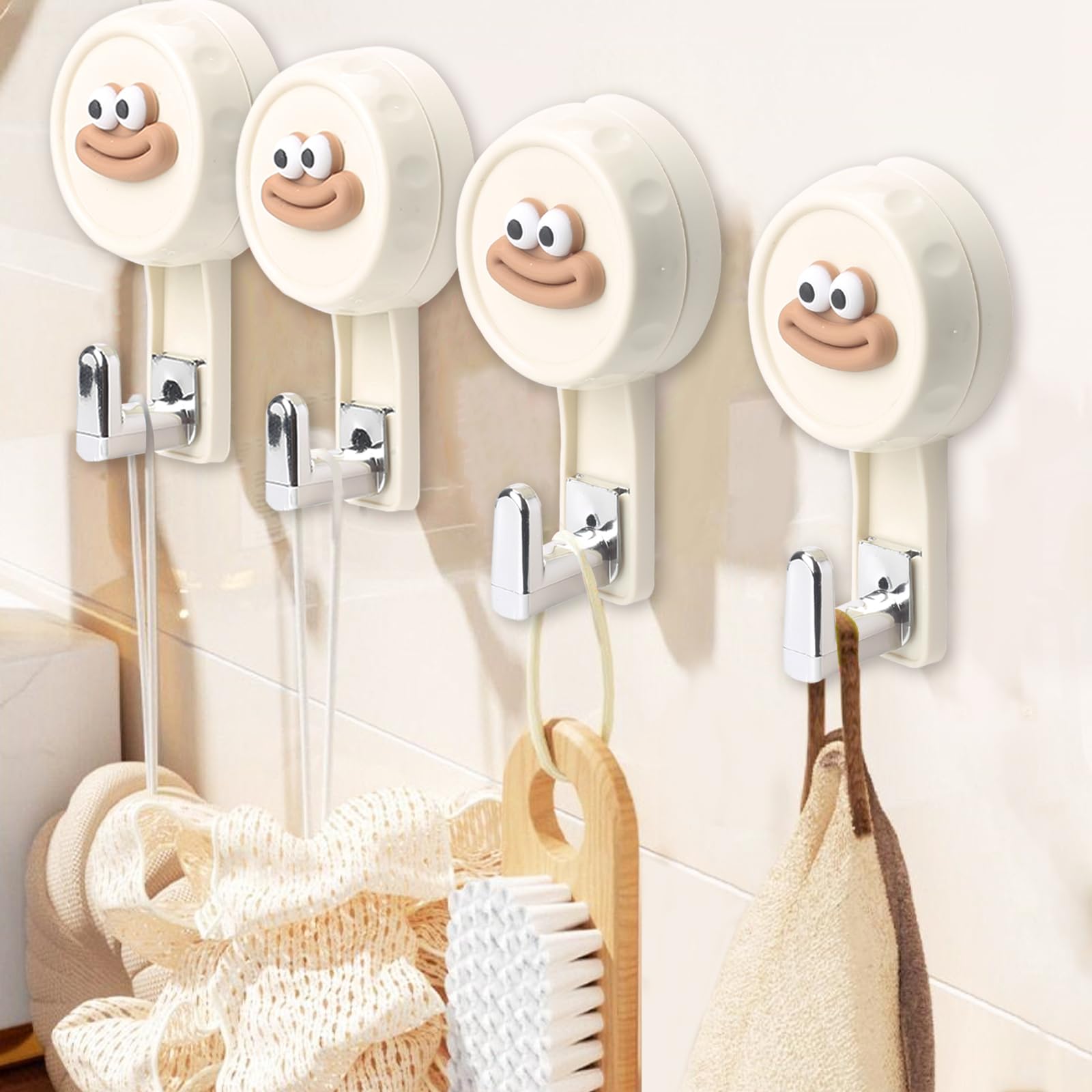 VirtuGro 2 Pièces Crochet Ventouse Puissante 5KG Accroche Serviette