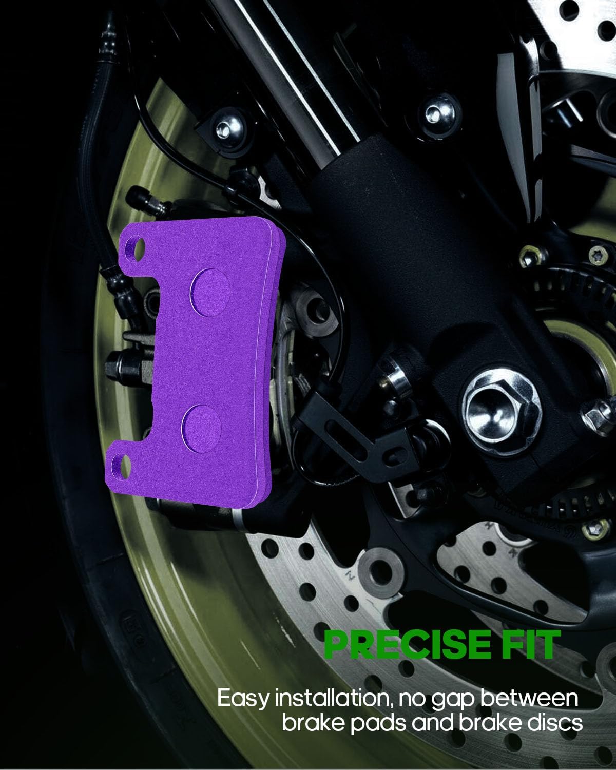 SCITOO Carbon Fiber Brake Pads for Suzuki GSXR1000 (04-06), GSXR600 (04-05), GSXR750 (04-05), Front and Rear, 3 Pairs (6 Pads), All-Weather, Powersports Brake Pads