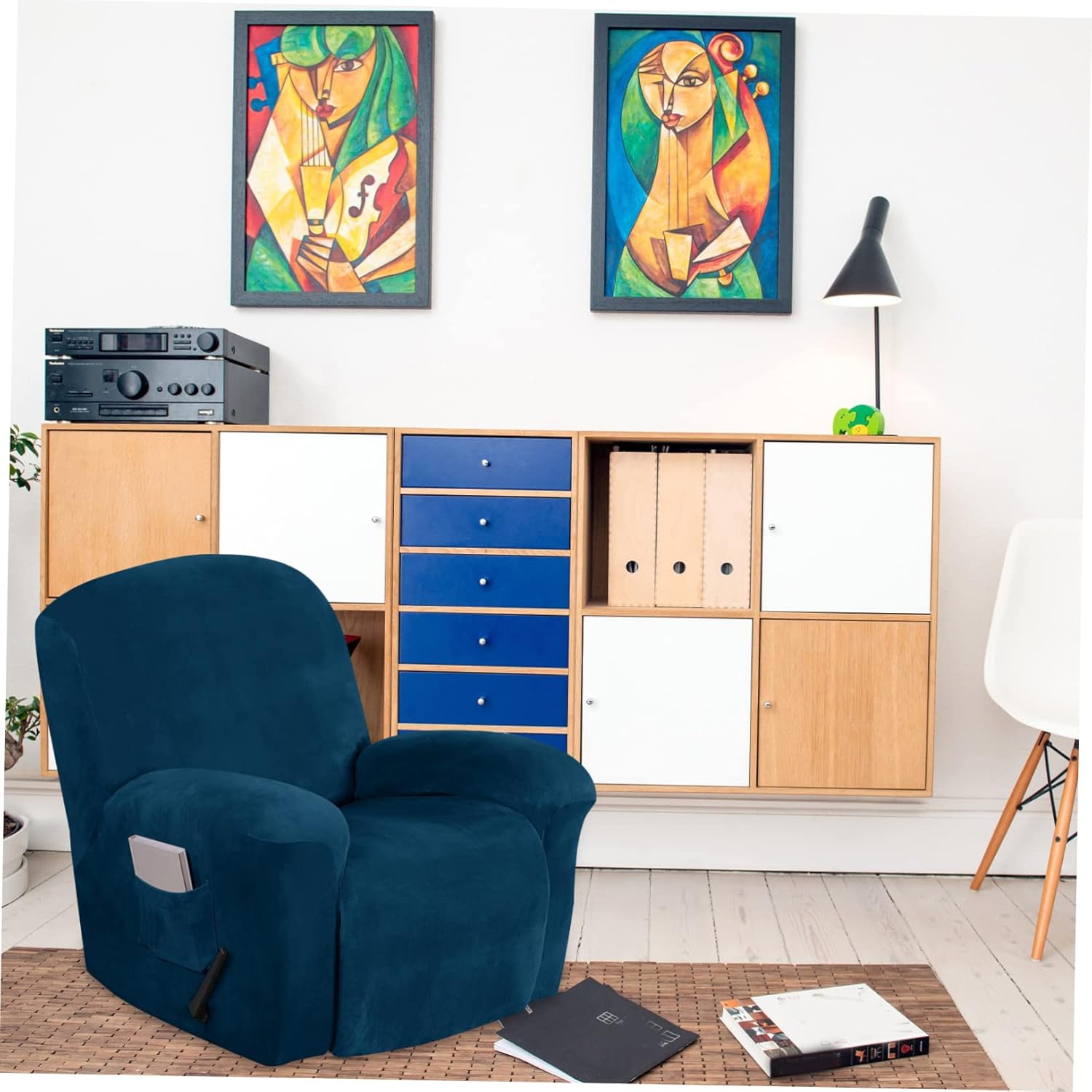 1 Set Recliner Cover Slipcover Full Sofa Cover Indoor Recliner Chair Covers Stretch Relining Couch Cover Swing Chair Indoor Gaming Chair Cover Polyester High Elasticity